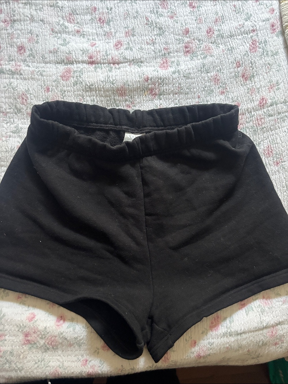 TNA Black High-Rise Knit Bike Shorts